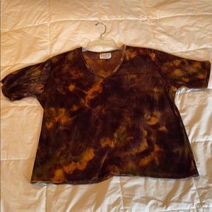 Vintage IDFY size 14 rock and roll blouse used